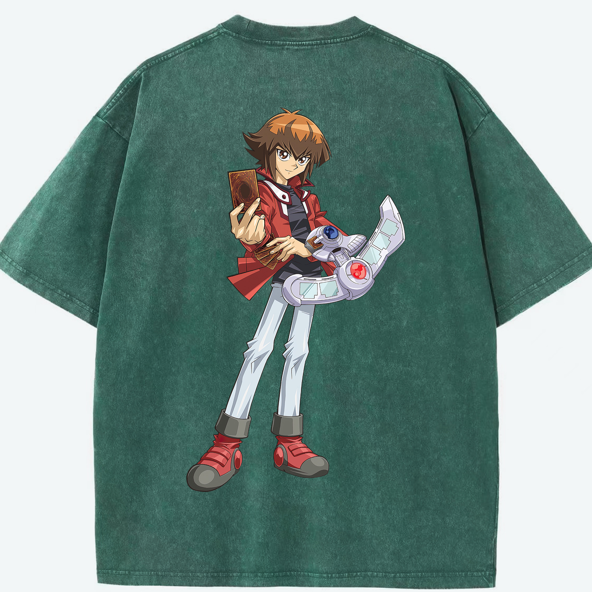 （画像用） 遊☆戯☆王 Yu-Gi-Oh! 綿100% ヴィンテージ風 半袖Tシャツ（背面プリント）